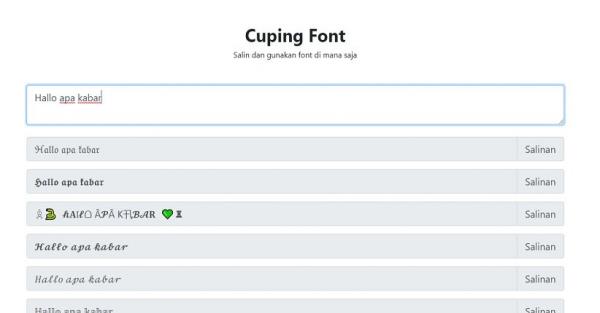 Cara Menggunakan Font Cuping Telegram Tanpa Aplikasi Tambahan