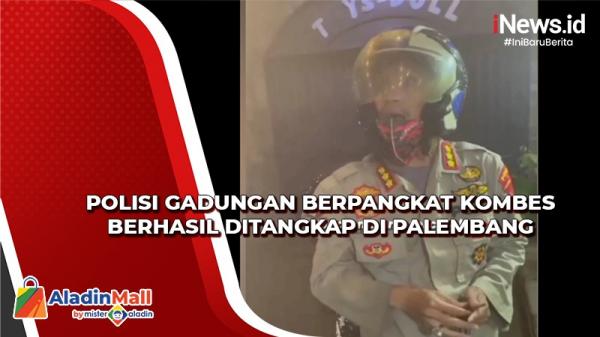 Maki Pedagang, Polisi Gadungan Berpangkat Kombes Ditangkap di Palembang