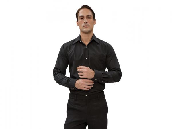 House of Cuff Kemeja Hitam Slim Fit French Cuff Shirt