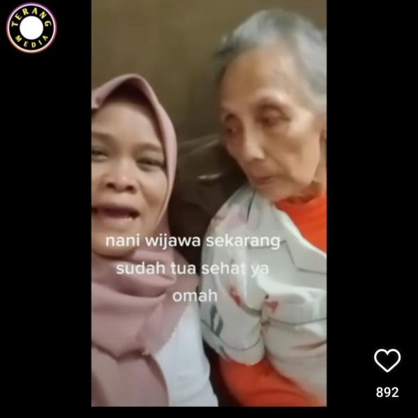 WhatsApp Image 2022 10 11 At 2 35 33 PM Begini kondisi Nani Wijaya artis Top era 1960-an. (foto: TikTok)