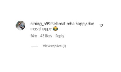 Komentar warganet di Instagram Happy Asmara Komentar warganet di Instagram Happy Asmara.