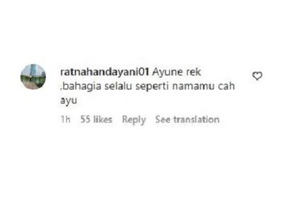 Komentar warganet di Instagram Happy Asmara.