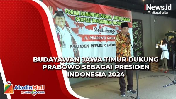 Budayawan Jawa Timur Deklarasi Dukung Prabowo Presiden Indonesia 2024