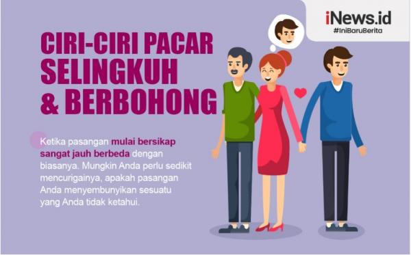 Infografis Ciri-ciri Pacar Selingkuh Dan Berbohong