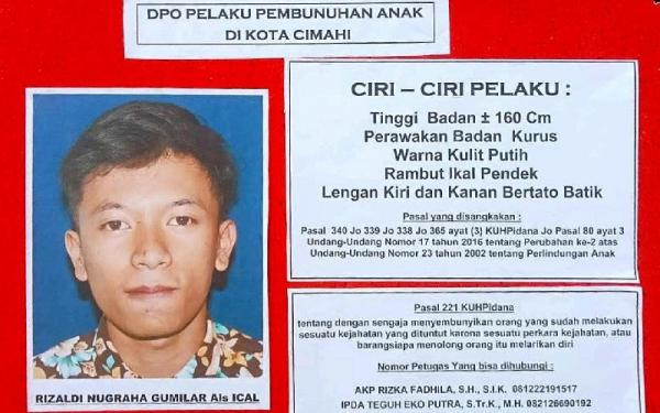 Terduga pembunuh anak perempuan di Cimahi ditangkap di Sukasari, Kota Bandung. (FOTO: ISTIMEWA/SATRESKRIM POLRES CIMAHI)
