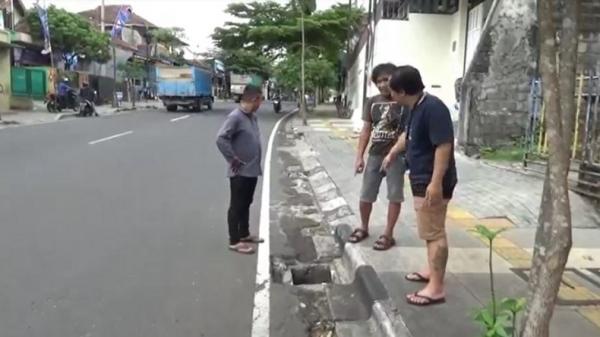 Waduh, Puluhan Besi Grill Penutup Gorong-gorong di Jalan Hasanudin Salatiga Hilang