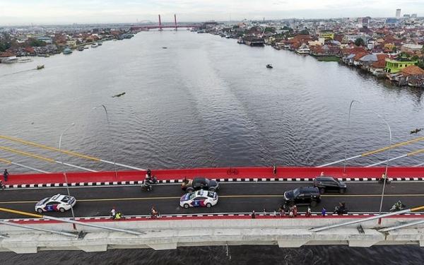 Sungai Musi merupakan sungai di Sumatera Selatan yang terjaga hingga kini. (Foto: Antara)