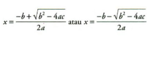 Foto Rumus Persamaan Kuadrat Foto Rumus Persamaan Kuadrat