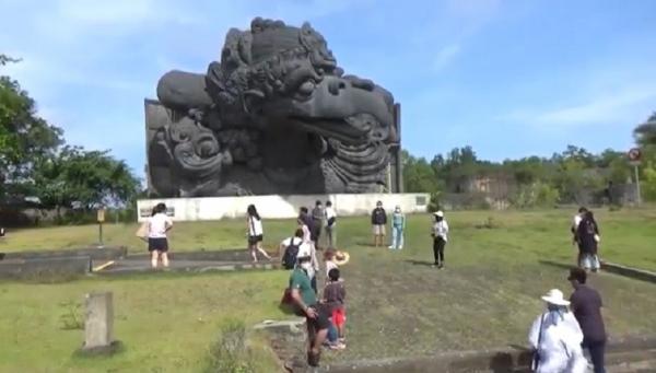 Gwk Welcome Dinner G20 Patung di Taman Budaya Garuda Wisnu Kencana. (Foto: dok iNews.id)