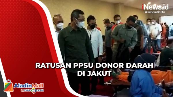 Pj Gubernur Tinjau Donor Darah dan Pembagian Sembako untuk PPSU di Jakut