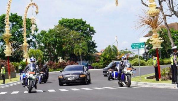 Simulasi pengamanan kepala negara peserta KTT G20 di Bali. (Foto: Chusna Mohammad)