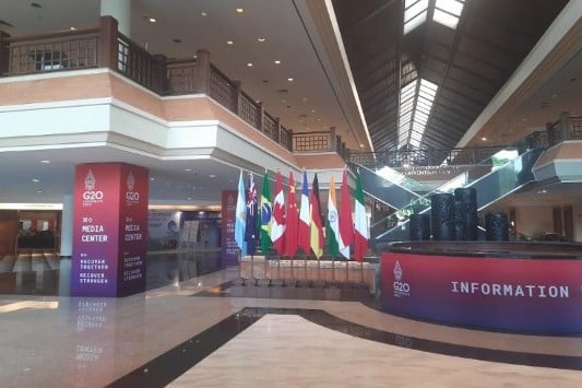 Media Center KTT G20 di Nusa Dua Bali. Foto: MIchelle N
