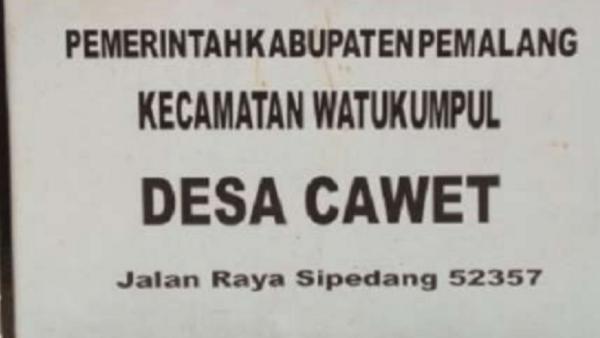 Desa Cawet, Watukumpuk, Pemalang, Jawa Tengah. (istimewa).