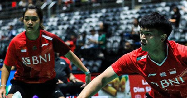 Adnan Maulana/Nita Violina Marwah Ganda campuran Indonesia, Adnan Maulana/Nita Violina Marwah taklukkan duo Jepang, Yujiro Nishikawa/Saori Ozaki. (Foto: PBSI)