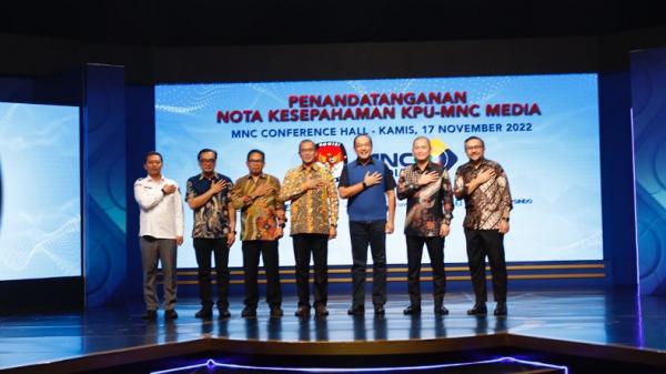 MNC Media dan KPU RI jalin kerja sama kawal Pemilu 2024 (foto: MPI)