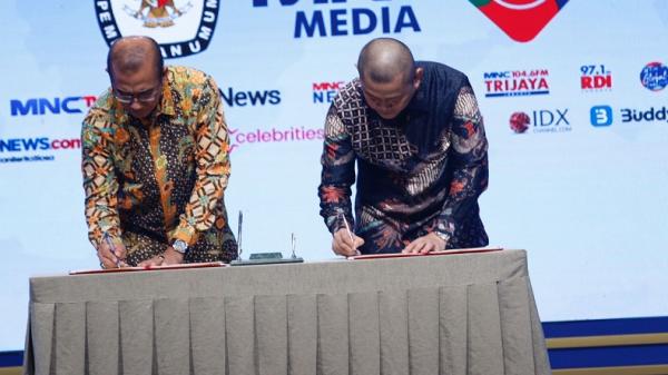MNC Media dan KPU RI jalin kerja sama kawal Pemilu 2024 (foto: MPI)