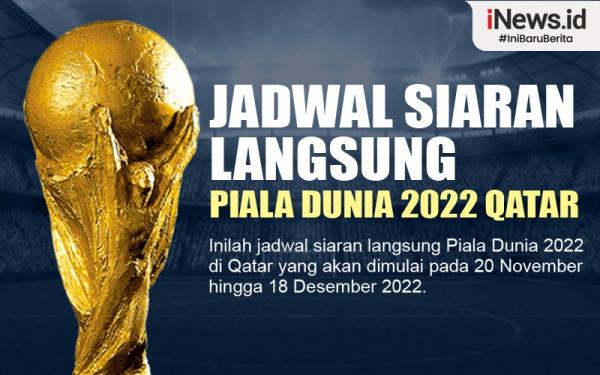 Infografis Jadwal Siaran Langsung Piala Dunia 2022 Qatar