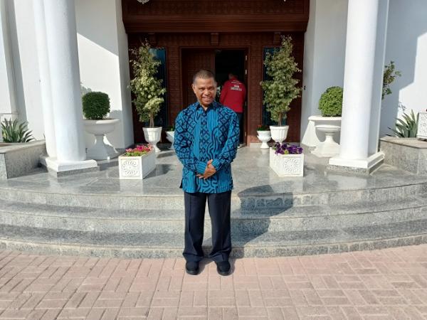 Duta Besar RI untuk Qatar, Ridwan Hassan Duta Besar RI untuk Qatar, Ridwan Hassan. (Foto: MPI/Abdul Haris)