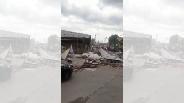 Gempa Cianjur Korban Sejumlah bangunan rusak parah akibat gempa Cianjur hari ini, Senin (21/11/2022). (Foto: Istimewa)