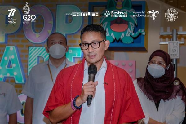 Angkat Tradisi dan Kearifan Lokal, Sandiaga Uno Apresiasi Sineas Bali dan NTB di Festival Film Bulanan