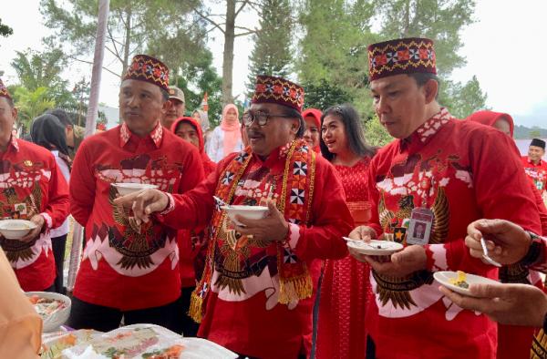 Wakil Kepala Badan Pembinaan Ideologi Pancasila (BPIP) RI Karjono saat menghadiri peresmian Lamban Pancasila. (Foto: dok BPIP)