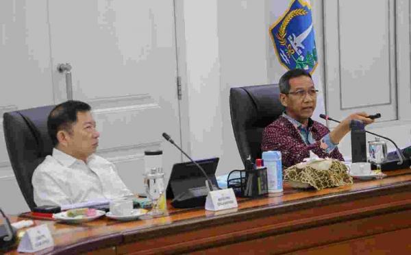 Pj Gubernur DKI dan Menteri Bappenas Bahas Tata Ruang Jakarta usai Ibu Kota Pindah