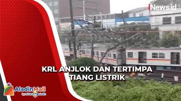 KRL Di Kampung Bandan Anjlok Dan Tertimpa Tiang Listrik, Perjalanan ...