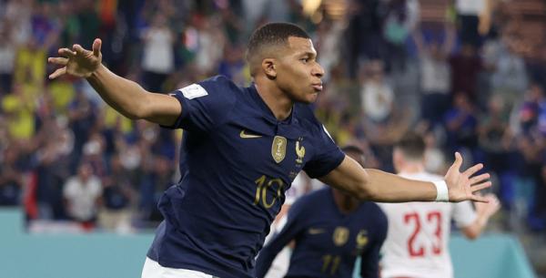 Timnas Prancis menang 2-1 atas Denmark pada matchday kedua Grup D di Stadium 974, Sabtu (26/11/2022) malam WIB. (Foto: REUTERS/Carl Recine)