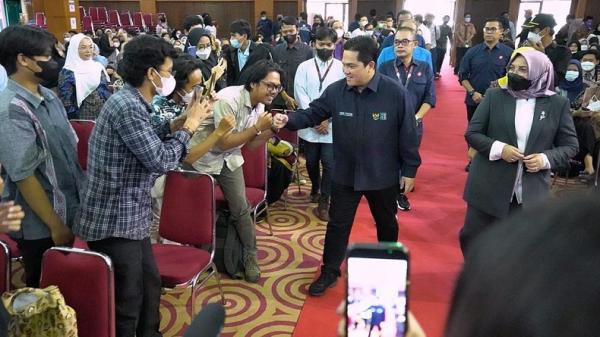 Mahasiswa UIN Jakarta Antusias Ikut Kuliah Umum Bersama Erick Thohir