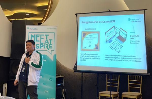 Hypernet Technologies bersama dengan Synnex Metrodata Indonesia dalam Meet Eat Inspire di Semarang. (Foto: dok Hypernet)