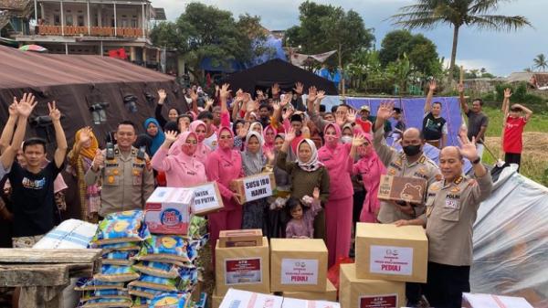 Peduli Kemanusiaan, Polda Gorontalo Salurkan Bantuan untuk Korban Gempa Cianjur