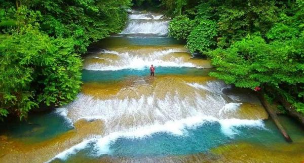 Air Terjun 7 Bidadari di Pedalaman Aceh Utara, Berundak dengan Telaga Biru Eksotis