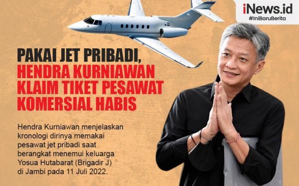 Infografis Hendra Pakai Jet Pribadi karena Tiket Pesawat Habis