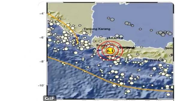 Gempa Bumi M6,1 dan 5,8 Guncang Sukabumi, Getarannya Sampai Bandung