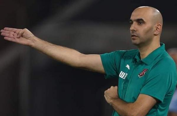 Pelatih Maroko Walid Regragui kala masih melatih klub Qatar, Al-Duhail, pada 2020. (Foto: Dok. Mustafa Ibrahim)