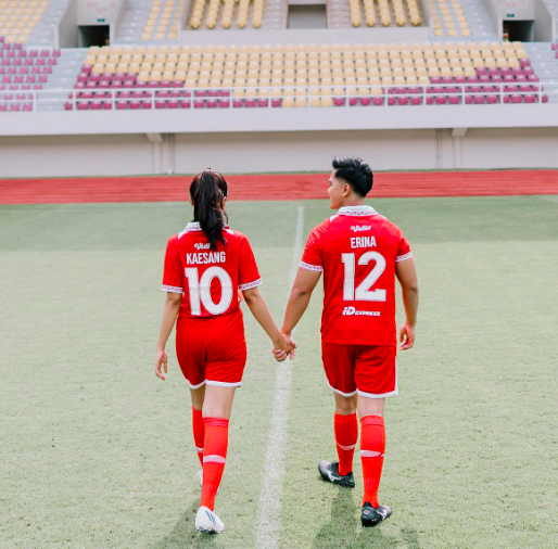 Foto prewedding Kaesang Pangarep dan Erina Gudono.