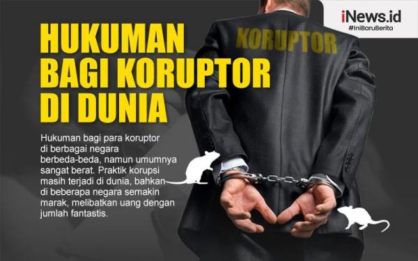 Infografis Deretan Hukuman Bagi Koruptor Di Dunia