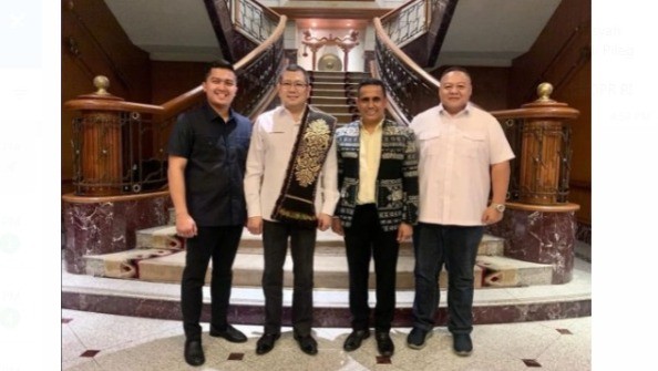 Ketua Umum Partai Perindo Hary Tanoesoedibjo bertemu Wakil Bupati Sabu Raijua, Nusa Tenggara Timur, Yohanis Uly Kale (Foto: Ist)