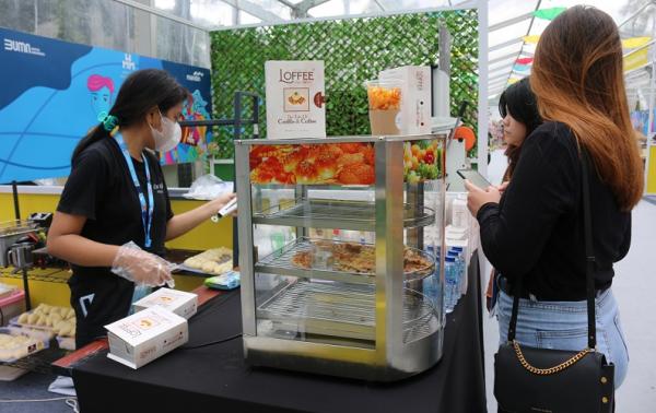 Booth Loffee pada WMM Fest 2022. (Foto: Sutikno/MPI)