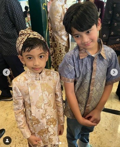 Tingkah lucu cucu Presiden. (Foto: istimewa)