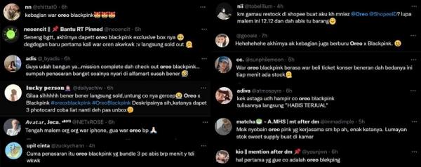 Di Twitter, warganet ramai membahas Special Bundle Pack #OREOBLACKPINK. (Foto: dok Twitter)