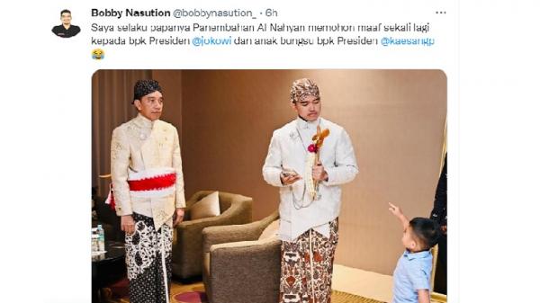 Unggahan permintaan maaf Bobby Nasution atas aksi Nahyan