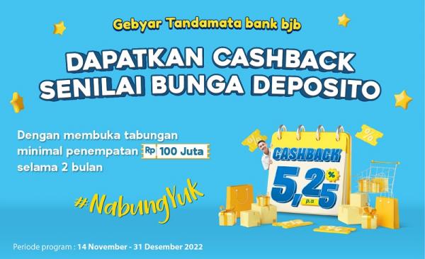 GEBYAR TANDAMATA BJB Gebyar Tandamata adalah program promosi berupa pemberian hadiah langsung kepada nasabah yang bersedia menempatkan dana fresh fund pada tabungan mulai dari seratus juta rupiah. (Foto: dok bank bjb)