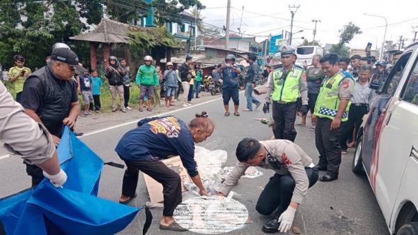 Gagal Nyalip, Pengendara Motor Tewas Terlindas Bus Di Karangtengah Sukabumi