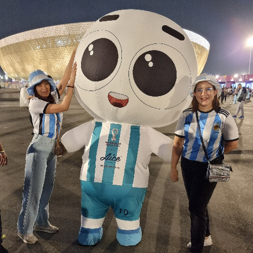 Aice Mochi Baby Piala Dunia 2022 Qatar Aice Mochi Baby di ajang Piala Dunia 2022 Qatar. (Foto: dok Aice)