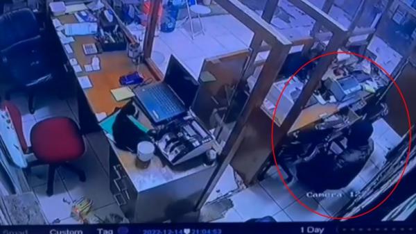 Pencuri satroni toko buah di Bandarlampung. Akibatnya, pemilik merugi Rp80 Juta (Ruslan AS/MNC Portal)