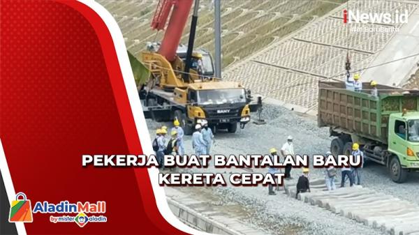 150 Pekerja Buat Bantalan Rel Baru Kereta Cepat yang Anjlok di Padalarang