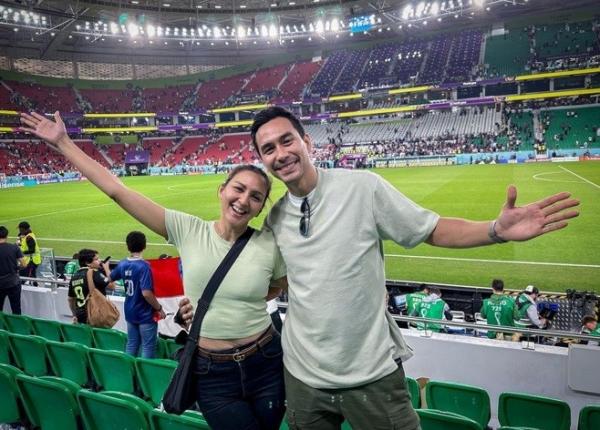 Donna Agnesia Artis Nonton Piala Dunia 2022 Qatar.