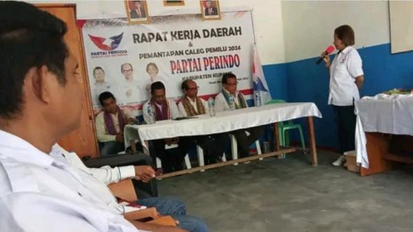DPD Partai Perindo Kabupaten Kupang saat menggelar Rakerda dan Pemantapan Bacaleg Pemilu 2024. (Foto : ist)