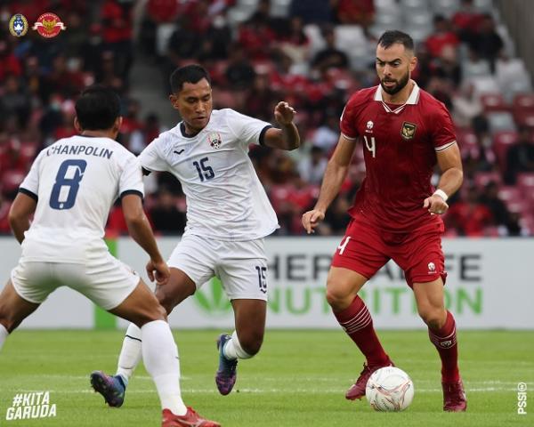 Timnas Indonesia hanya menang 2-1 atas Kamboja laga fase Grup A Piala AFF 2022. Indonesia banyak membuang peluang emas di laga ini. (foto: PSSI).